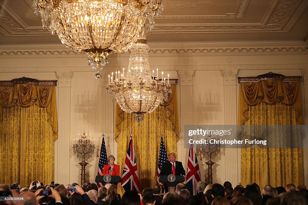 President Trump Meets With British PM Theresa May At The White House