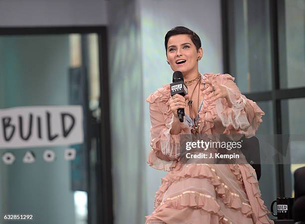 Singer Nelly Furtado visits Build Series at Build Studio on January 27, 2017 in New York City.