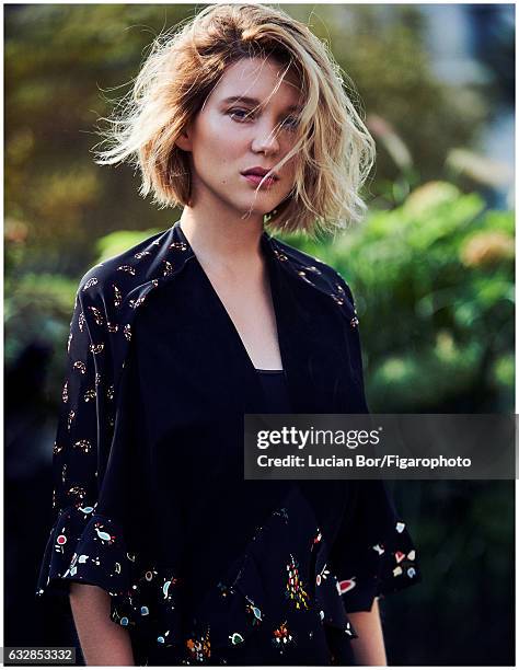 Actress is photographed for Madame Figaro on September 22, 2016 in Paris, France. All . Make-up by Dior. COVER IMAGE. CREDIT MUST READ: Lucian...