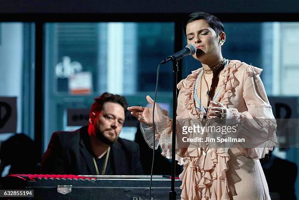 Singer/songwriter Nelly Furtado attends the Build series to discuss "The Ride" at Build Studio on January 27, 2017 in New York City.