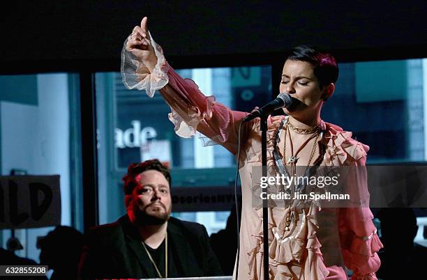 Singer/songwriter Nelly Furtado attends the Build series to discuss "The Ride" at Build Studio on January 27, 2017 in New York City.