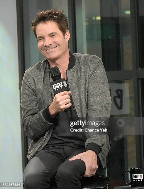 Pat Monahan of Train attends the Build series to discuss "a girl a bottle a boat" at Build Studio on January 27, 2017 in New York City.