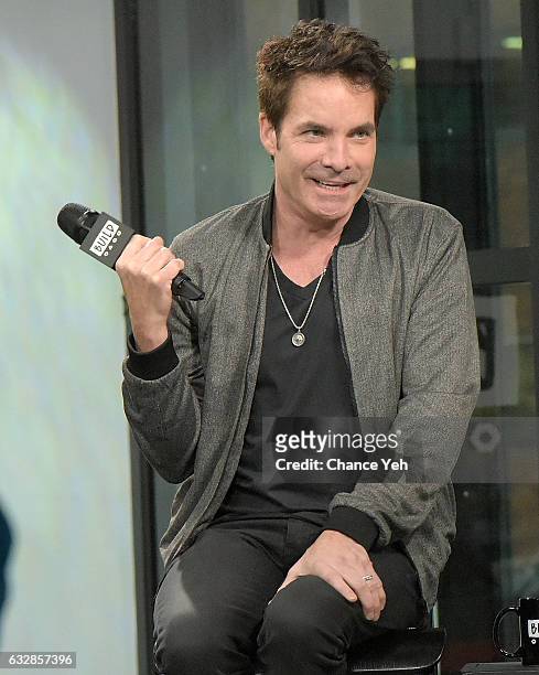 Pat Monahan of Train attends the Build series to discuss "a girl a bottle a boat" at Build Studio on January 27, 2017 in New York City.