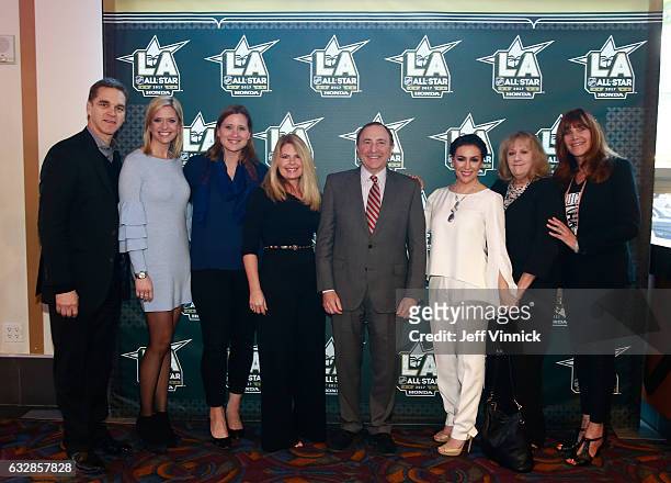 Luc Robitaille, President of Marketing, Los Angeles Kings, Kathryn Tappen, host, NBC Sports, Angela Ruggiero, Chief Strategy Officer, LA2024, Hockey...