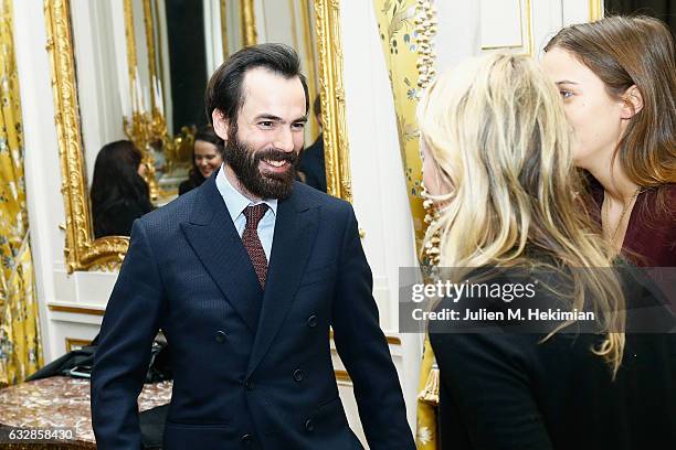 Charles Henri de la Rochefoucauld attends the Dauphin New Collection Presentation as part of Paris Fashion Week Haute Couture Spring Summer 2017 at...