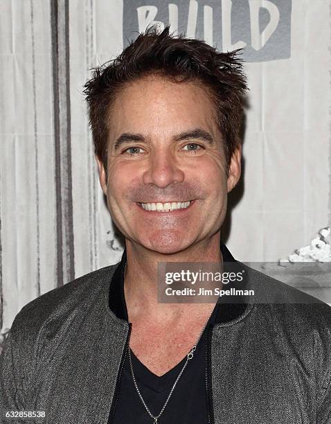 Singer Pat Monahan of Train attends the Build series to discuss "a girl a bottle a boat" at Build Studio on January 27, 2017 in New York City.