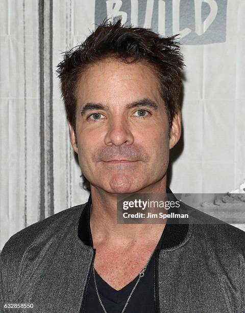 Singer Pat Monahan of Train attends the Build series to discuss "a girl a bottle a boat" at Build Studio on January 27, 2017 in New York City.