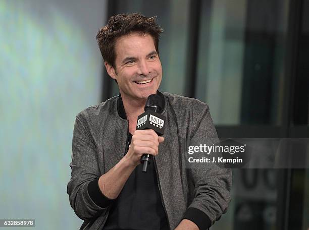 Singer Pat Monahan of the band Train visits Build Series at Build Studio on January 27, 2017 in New York City.