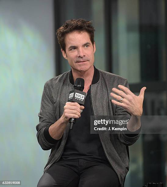 Singer Pat Monahan of the band Train visits Build Series at Build Studio on January 27, 2017 in New York City.