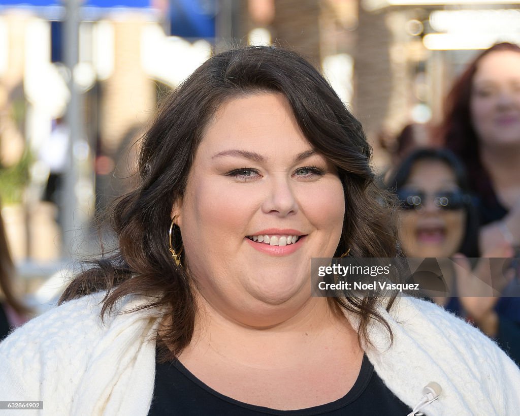 Chrissy Metz Visits "Extra"