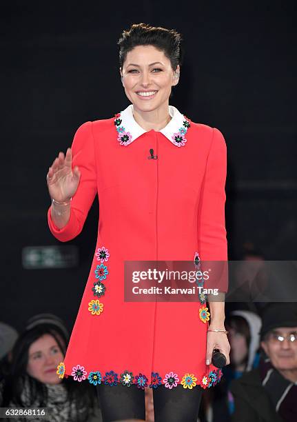 Presenter Emma WIllis at the Celebrity Big Brother house at Elstree Studios on January 27, 2017 in Borehamwood, England.