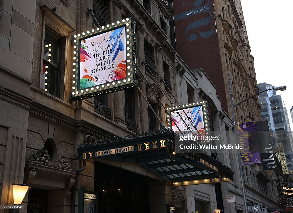 "Sunday In The Park With George"  Theatre Marquee Unveiling
