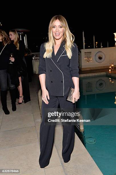 Hilary Duff attends Harpers BAZAAR celebration of the 150 Most Fashionable Women presented by TUMI in partnership with American Express, La Perla...