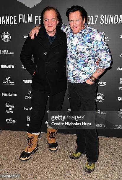 Quentin Tarantino and Michael Madsen attend "Reservoir Dogs" 25th Anniversary Screening during the 2017 Sundance Film Festival at Eccles Center...