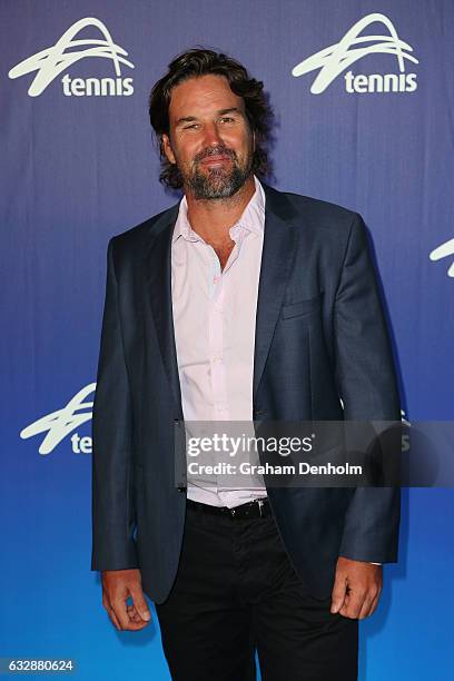 Pat Rafter poses at the Legends Lunch during day thirteen of the 2017 Australian Open at Melbourne Park on January 28, 2017 in Melbourne, Australia.