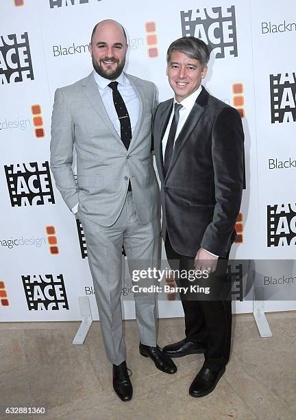 Producer Jordan Horowitz and editor Tom Cross arrive at the 67th Annual ACE Eddie Awards at The Beverly Hilton Hotel on January 27, 2017 in Beverly...