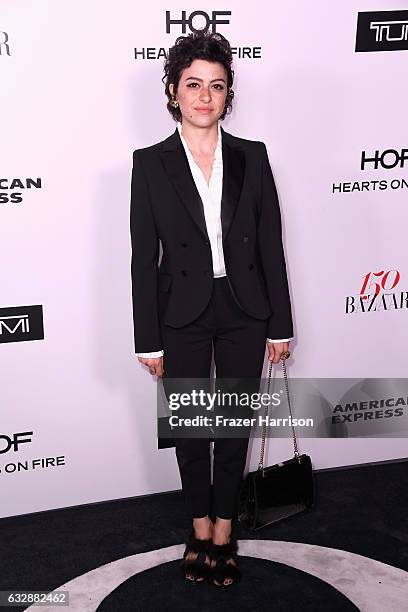 Alia Shawkat attends Harpers BAZAAR celebration of the 150 Most Fashionable Women presented by TUMI in partnership with American Express, La Perla...