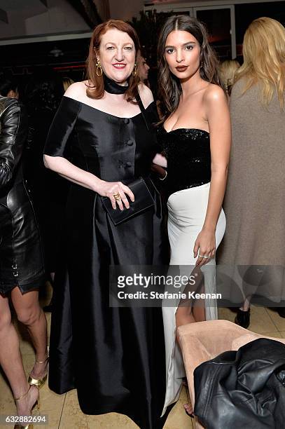 Of Harper's BAZAAR Glenda Bailey and Kendall Jenner, wearing La Perla attends Harpers BAZAAR celebration of the 150 Most Fashionable Women presented...
