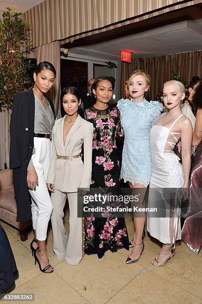 Chanel Iman, Jhene Aiko, Yara Shahidi, Peyton List and Dove Cameron attend Harpers BAZAAR celebration of the 150 Most Fashionable Women presented by...