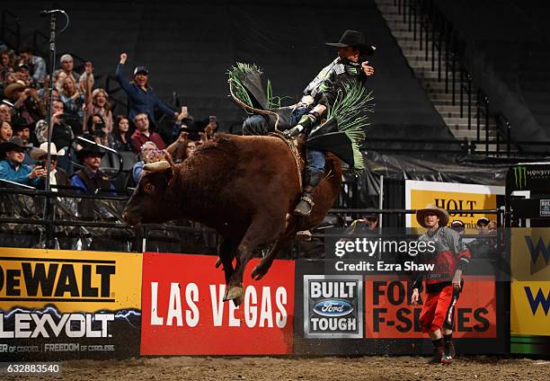 Mauney competes in the PRB Frontier Communications Sacramento Clash at Golden 1 Center on January 27, 2017 in Sacramento, California.