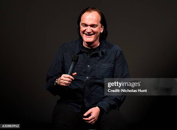 Director Quentin Tarantino speaks at the "Reservoir Dogs" 25th Anniversary Screening during the 2017 Sundance Film Festival at Eccles Center Theatre...