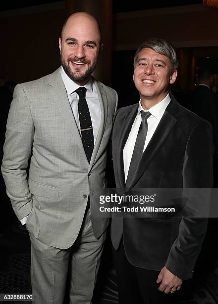 Jordan Horowitz and Tom Cross attend the 67th Annual ACE Eddie Awards at The Beverly Hilton Hotel on January 27, 2017 in Beverly Hills, California.