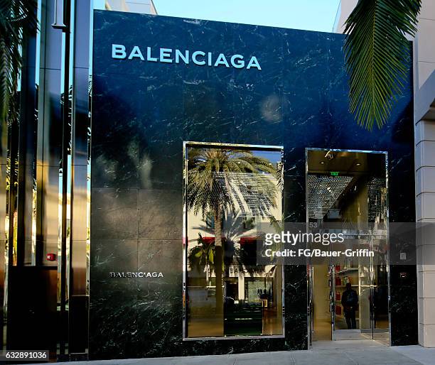 The Balenciaga Store on January 28, 2017 in Beverly Hills, California.