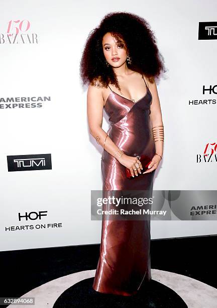 Kiersey Clemons attends Harper's BAZAAR celebration of the 150 Most Fashionable Women presented by TUMI in partnership with American Express, La...