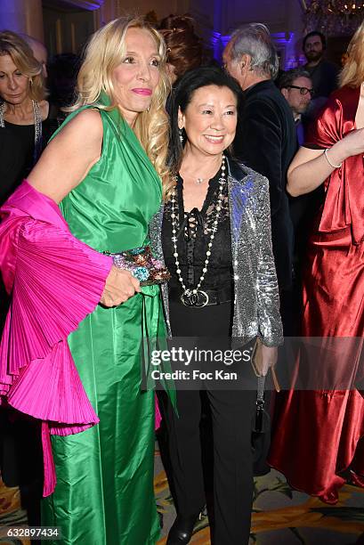 Sylvie Elias and Jeanne d'Hauteserre attend 'The Best Award Gala 40th Edition' at Four Seasons George V Hotel on January 27, 2017 in Paris, France.