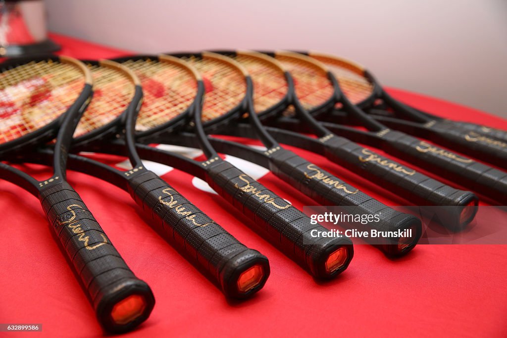 Serena Williams Celebrated with Special 23 Grand Slam Tennis Racket