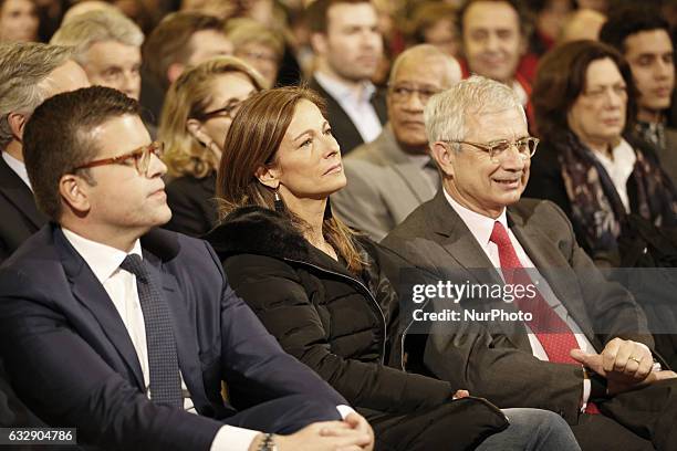Anne Gravoin, wife of former French prime minister and candidate in the left-wing primary for the 2017 French presidential election Manuel Valls,...