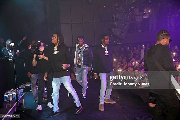 Migos perform at Highline Ballroom on January 27, 2017 in New York City.