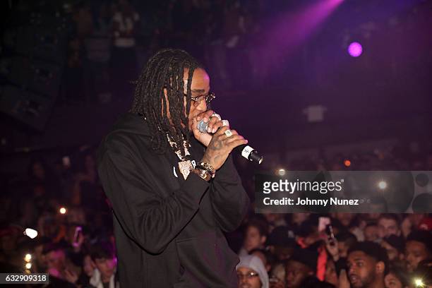Quavo of Migos performs at Highline Ballroom on January 27, 2017 in New York City.