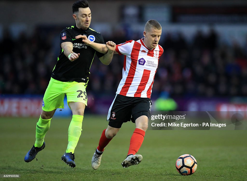 Lincoln City v Brighton and Hove Albion - Emirates FA Cup - Sincil Bank