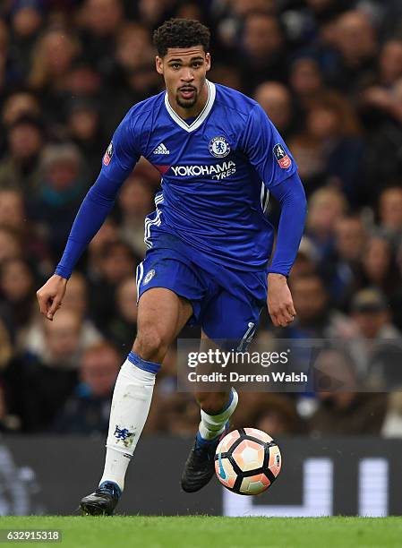 Ruben Loftus-Cheek of Chelsea in action during the Emirates FA Cup Fourth Round match between Chelsea and Brentford at Stamford Bridge on January 28,...