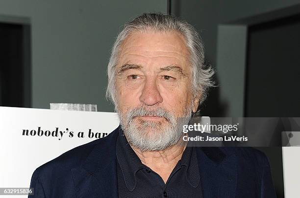 Actor Robert De Niro attends the premiere of "The Comedian" at Pacific Design Center on January 27, 2017 in West Hollywood, California.