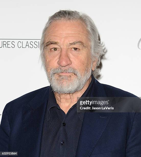 Actor Robert De Niro attends the premiere of "The Comedian" at Pacific Design Center on January 27, 2017 in West Hollywood, California.