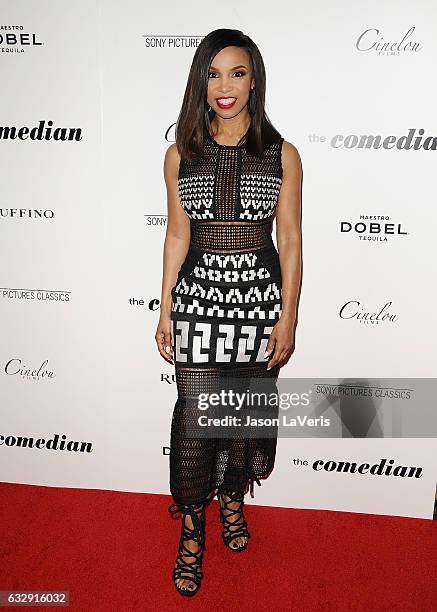 Actress Elise Neal attends the premiere of "The Comedian" at Pacific Design Center on January 27, 2017 in West Hollywood, California.