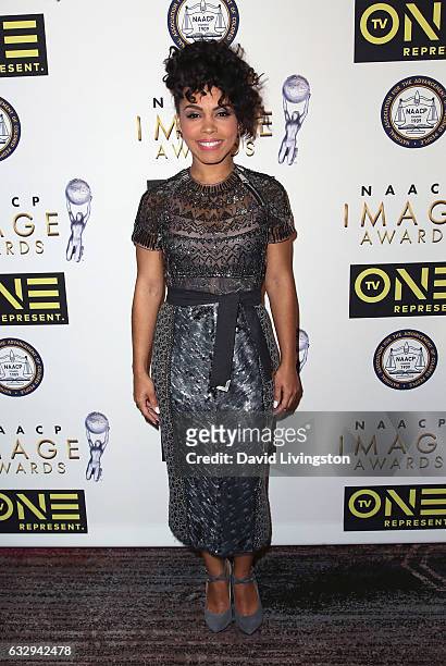 Actress Amirah Vann attends the 48th NAACP Image Awards Nominees' Luncheon at Loews Hollywood Hotel on January 28, 2017 in Hollywood, California.