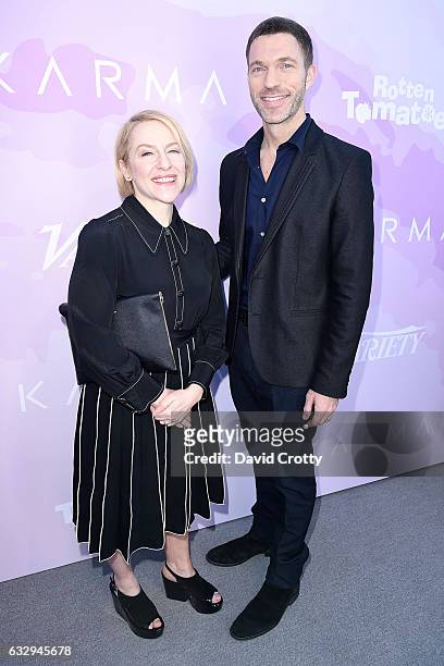 Producers Arianne Sutner and Travis Knight arrive at Variety's Celebratory Brunch Event For Awards Nominees Benefiting Motion Picture Television Fund...