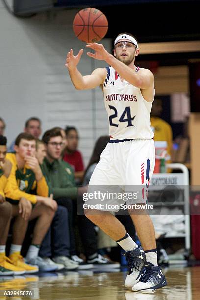 St. Mary's Gaels forward Calvin Hermanson during the Gaels' 66-46 victory against the Dons on January 26 at McKeon Pavilion, Moraga, CA.