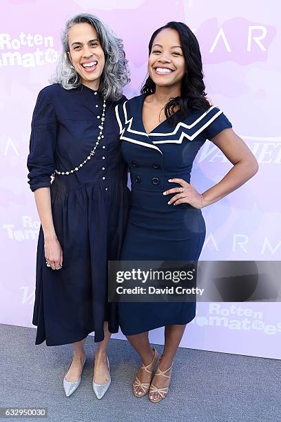 Producer Mimi Valdes and actress Chante Adams arrive at Variety's Celebratory Brunch Event For Awards Nominees Benefiting Motion Picture Television...