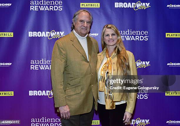 Stewart F. Lane and Bonnie Comley attend BroadwayCon 2017 at The Jacob K. Javits Convention Center on January 28, 2017 in New York City.