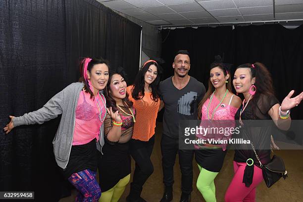 Singer Danny Wood of New Kids On The Block poses with fans at the iHeart80s Party 2017 at SAP Center on January 28, 2017 in San Jose, California.