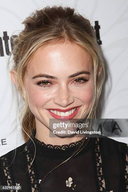 Actress Emily Wickersham arrives at the Entertainment Weekly celebration honoring nominees for The Screen Actors Guild Awards at the Chateau Marmont...
