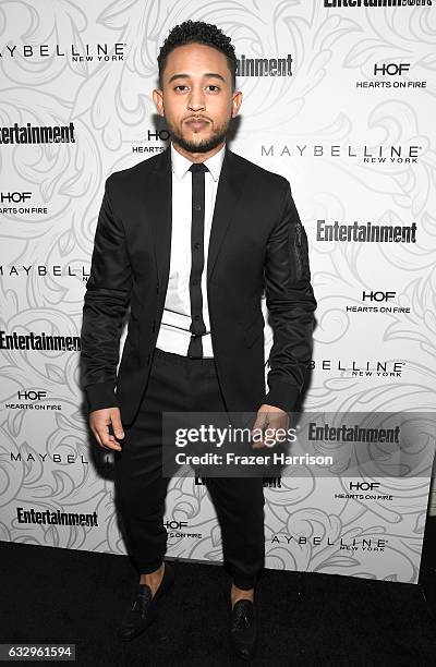 Actor Tahj Mowry attends the Entertainment Weekly Celebration of SAG Award Nominees sponsored by Maybelline New York at Chateau Marmont on January...