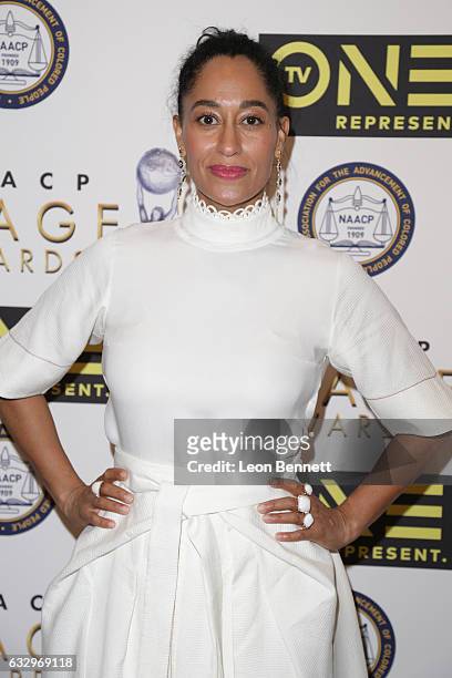 Actress Tracee Ellis Ross arrives at the 48th NAACP Image Awards Nominees' Luncheon at Loews Hollywood Hotel on January 28, 2017 in Hollywood,...