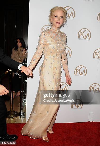 Actress Nicole Kidman attends the 28th annual Producers Guild Awards at The Beverly Hilton Hotel on January 28, 2017 in Beverly Hills, California.