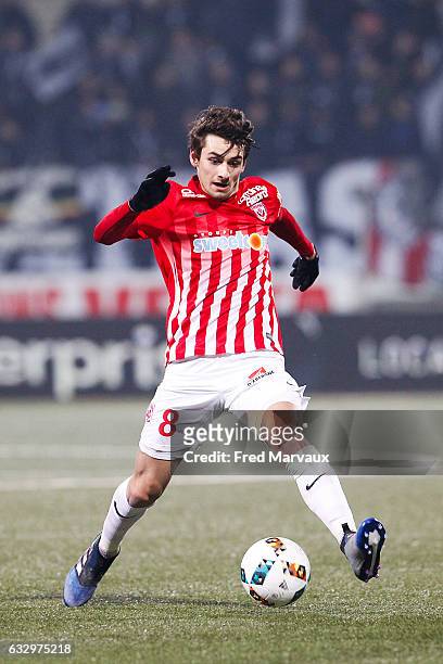 Vincent Marchetti of Nancy during the French Ligue 1 match between Nancy and Bordeaux Stade Marcel Picot on January 28, 2017 in Nancy, France.