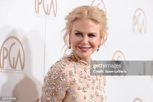 Actress Nicole Kidman attends the 28th annual Producers Guild Awards at The Beverly Hilton Hotel on January 28, 2017 in Beverly Hills, California.